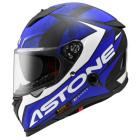 【ASTONE】GTB800 AO11 彩繪 全罩式安全帽 (平光黑/藍)
