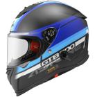 【ASTONE】GTB800 AO10 彩繪 全罩式安全帽 (平光黑/藍)