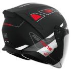 【ASTONE】DJ15 XA2 四分之三安全帽 (平黑/紅)| Webike摩托百貨