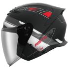 【ASTONE】DJ15 XA2 四分之三安全帽 (平黑/紅)| Webike摩托百貨