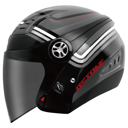 【ASTONE】DJ10A OO32 四分之三安全帽 (深灰)