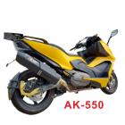 【H.B.P】【台灣合法認證】H2 白鐵全段六角排氣管 AK550| Webike摩托百貨