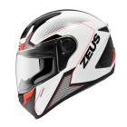 【ZEUS 瑞獅】ZS-811 AL6 全罩式安全帽 (白 / 黑紅)| Webike摩托百貨