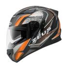 【ZEUS 瑞獅】ZS-813 AN20 全罩式安全帽 (消光黑 / 黑橘)| Webike摩托百貨
