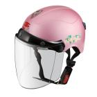 【ZEUS 瑞獅】ZS-108L 半罩式安全帽 (銀粉紅)| Webike摩托百貨