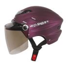 【ZEUS 瑞獅】ZS-125A 半罩式安全帽 (消光閃銀暗紫)| Webike摩托百貨