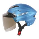 【ZEUS 瑞獅】ZS-125A 半罩式安全帽 (消光銀藍)| Webike摩托百貨