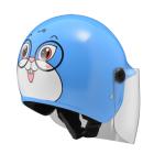 【ZEUS 瑞獅】AS-201A W343 兔子 兒童安全帽 (藍 / 白)| Webike摩托百貨