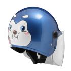 【ZEUS 瑞獅】AS-208A W344 狗狗 兒童安全帽 (藍 / 白)| Webike摩托百貨