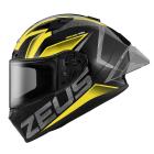 【ZEUS 瑞獅】ZS-826 BK3 全罩式安全帽 (黑 / 黃)