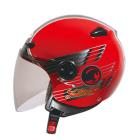 【ZEUS 瑞獅】ZS-210B DD65 四分之三安全帽 (大紅 / 黑)| Webike摩托百貨