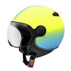 【ZEUS 瑞獅】ZS-210C DD82 四分之三安全帽 (彈性螢光黃 / 藍)| Webike摩托百貨