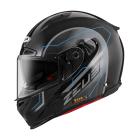 【ZEUS 瑞獅】ZS-1800B AM16 全罩式安全帽 (透明碳纖 / 藍)| Webike摩托百貨