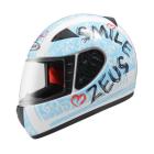 【ZEUS 瑞獅】ZS-2000C F60 全罩式安全帽 (白 / 藍)| Webike摩托百貨