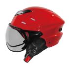 【ZEUS 瑞獅】ZS-125B 素色 半罩安全帽 (大紅)
