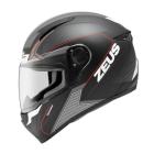 【ZEUS】ZS-811 AL6 彩繪 全罩安全帽 (消光黑/白紅)| Webike摩托百貨