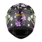 【ZEUS 瑞獅】ZS-821 BH3 櫻花 彩繪 全罩安全帽 (抗刮消光黑/黑紫)| Webike摩托百貨