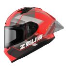 【ZEUS 瑞獅】ZS-826 BK17 彩繪 全罩安全帽 (紅/黑銀)| Webike摩托百貨