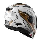 【ZEUS 瑞獅】ZS-613H AJ45 彩繪 四分之三安全帽 (白/金)| Webike摩托百貨