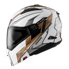 【ZEUS 瑞獅】ZS-613H AJ45 彩繪 四分之三安全帽 (白/金)| Webike摩托百貨