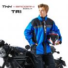 【THH】TR1 賽車型 高防水 兩件式雨衣 (藍色)| Webike摩托百貨