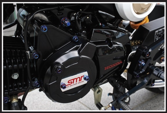 【SMR】CNC STATOR COVER  (HONDA MSX-125/GROM-125) (BLACK)