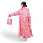 【FairRain 飛銳】親子豆腐熊可愛前開式雨衣 (成人款) 粉色| Webike摩托百貨
