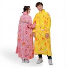 【FairRain 飛銳】親子豆腐熊可愛前開式雨衣 (成人款) 粉色| Webike摩托百貨