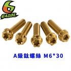 【GASOL】A級鈦合金螺絲 M6*30| Webike摩托百貨