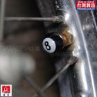 【庫帆GarageSaiL】氣嘴蓋 8號球 (黑)| Webike摩托百貨