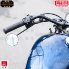 【GarageSaiL】長桿夾式後照鏡 3吋圓 銀 (單支)| Webike摩托百貨