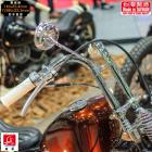 【庫帆GarageSaiL】長桿夾式後照鏡 3吋圓 黑 (單支)| Webike摩托百貨