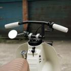 【庫帆GarageSaiL】短桿夾式後照鏡 3吋圓 銀 (單支)| Webike摩托百貨