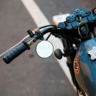 【GarageSaiL】短桿夾式後照鏡 3吋圓 黑 (單支)| Webike摩托百貨