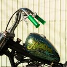 【庫帆GarageSaiL】橫條紋橡膠握把套 - 金蔥綠| Webike摩托百貨