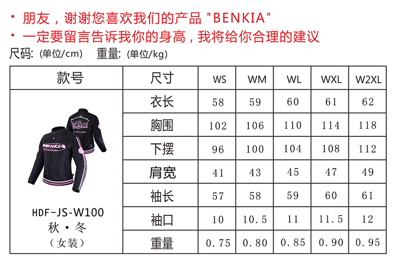 【BENKIA】HDF-JS-W100 女款網格透氣防摔衣 (黑/紅)| Webike摩托百貨