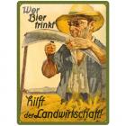【Louis】Wer Bier trinkt... 經典金屬牌 | Webike摩托百貨