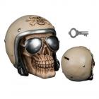 【Louis】【Louis Money box skull with Motorcycle Helmet】存錢筒| Webike摩托百貨