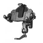 【MWUPP 五匹】CNC 鋁合金 盤海手機架 灰 (後視鏡)| Webike摩托百貨