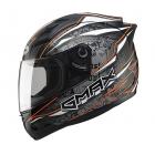 【G-MAX】Gm69 full-cover hard hat (shining)- black/orange| Webike TW