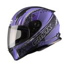 【G-MAX】Ff-49 full-face helmet Versailles paint (matte black/purple)| Webike TW