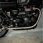 【MOTONE】MAYHEM SHORTYS 斜切尾段排氣管 (拋光髮絲銀) / Triumph Street Twin| Webike摩托百貨