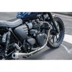 【MOTONE】前齒盤蓋鰭片 (黑銀) TRIUMPH 水冷車款| Webike摩托百貨