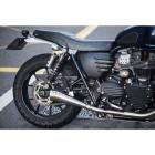 【MOTONE】前齒盤蓋鰭片 (黑銀) TRIUMPH 水冷車款| Webike摩托百貨