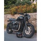 【MOTONE】前齒盤蓋鰭片 (黑銀) TRIUMPH 水冷車款| Webike摩托百貨