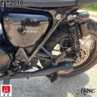 【MOTONE】排氣管 土星 (消光黑) T100/T120 等TRIUMPH 水冷車款| Webike摩托百貨