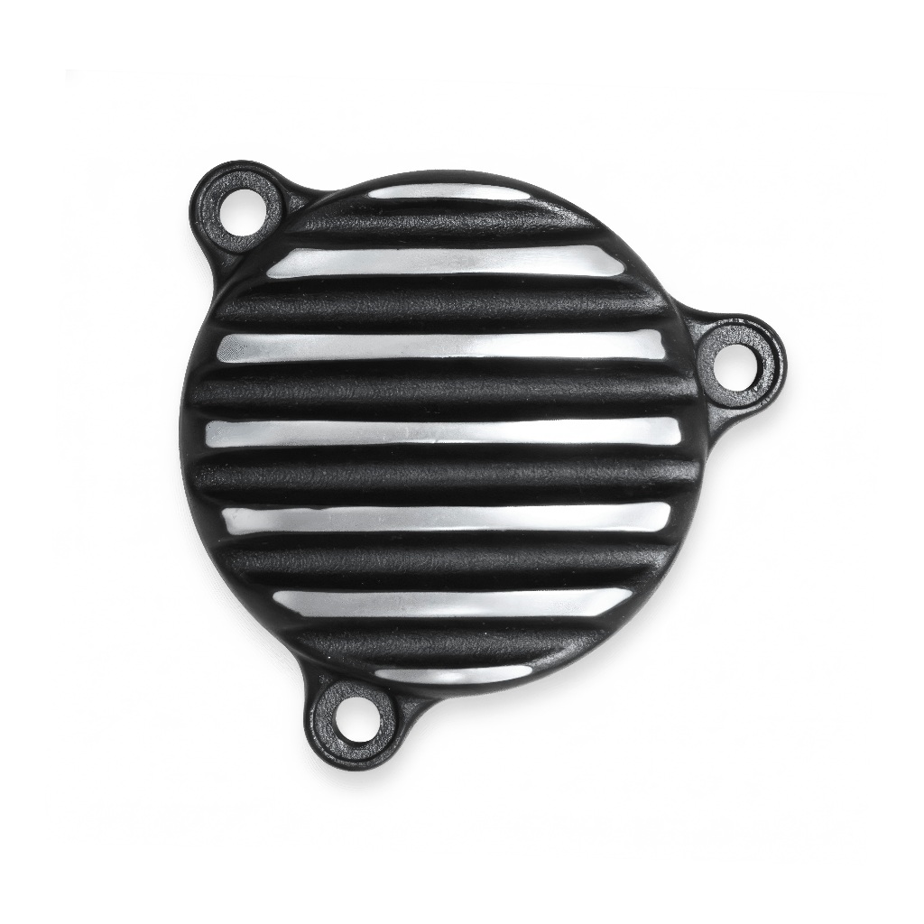 【MOTONE】機油濾芯蓋 鰭片 - 黑銀