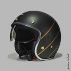 【feture helmet】Andres retro hard hat (plain olive green)| Webike TW