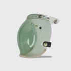 【feture helmet】Cream leather TOP_PP button goggles (green)| Webike TW