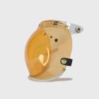 【feture helmet】Cream leather TOP_PP button goggles (orange)| Webike TW